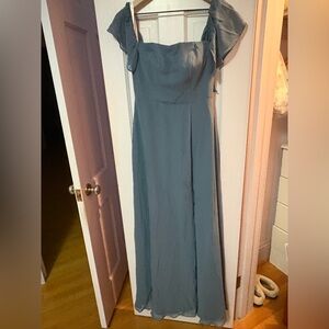 Azazie Women's Maxi Dress in Blue